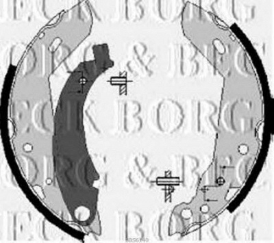 BORG & BECK bbs6140 -  Комплект тормозных колодок